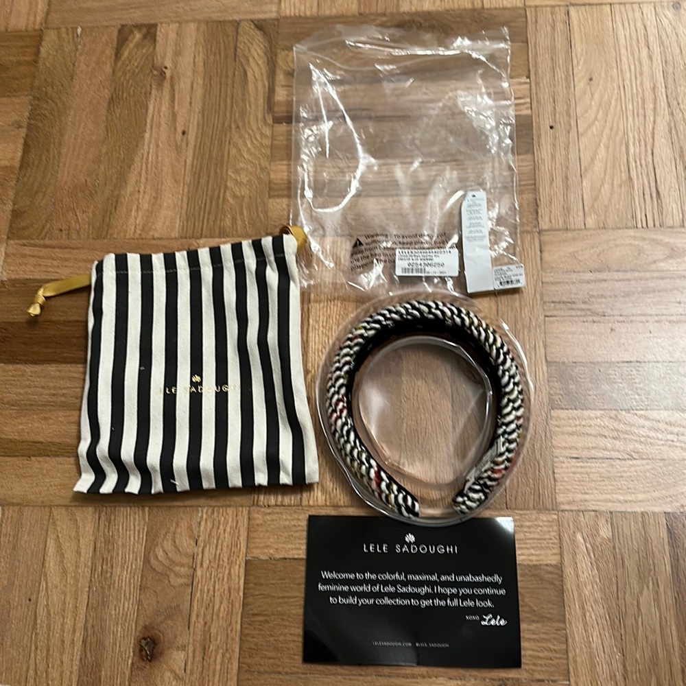 *NWT* Lele Sadoughi Alice sweater headband